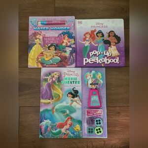 NEW 3 Disney Princess Toddler Activity Books